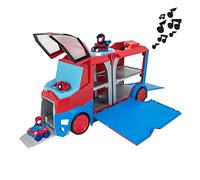 Marvel's Spidey and his Amazing Friends - Web Transporter Feature Vehicle, Lights & Sounds-Includes 2 Amazing Minis: Spidey and Miles Morales: Spider-Man