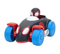 Marvel's Spidey and his Amazing Friends SNF0017 SNF-Pull Back Vehicle (Miles Morales Spider-Man), Red and Black