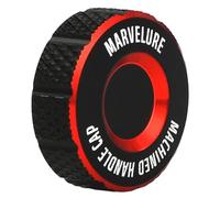 MARVELURE Bearing Cover Handle Cap Compatible for Penn Battle II III IV, Battle DX, Battle HS, Fierce III IV, Pursuit III IV Spinning Reel (Black Red, for Fierce/Battle III HS 1000-4000 Thread)