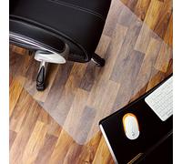 Marvelux 120 x 150cm Heavy Duty Large Polycarbonate Office Chair Mat for Hard Floors, Clear Hard Floor Protector, Rectangular Floor Protection Mat, Made in the UK, 47" x 60"