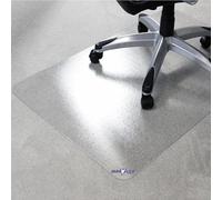 Marvelux 75 x 120cm Durable Eco Friendly Office Chair Mat for Low and Standard Pile Carpets, Rectangular Clear Enhanced Polymer Carpet Protector, Made in the UK