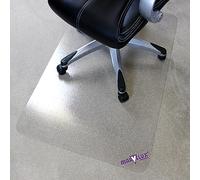 Marvelux 75 x 120cm Premium Polycarbonate Chair Mat, Heavy Duty Office Chairmat for Medium Pile Carpets, Durable Clear Rectangular Carpet Protector Mat, Made in the UK