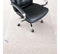 Marvelux Extra Thick Polycarbonate Office Chair Mat & Floor Protector for Deep Pile Carpets, All Carpeted Floors & Hard Flooring, 90 x 120cm Heavy Duty Clear Rectangular Chairmat 5mm Thick