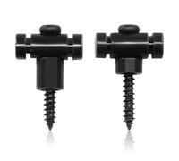 Marvexi 2Pcs Black Roller String Guides String Trees, Guide Replacement Part,Compatible with Fender Stratocaster and Telecaster Electric Guitars