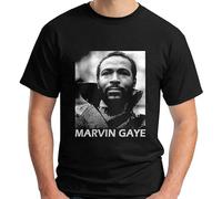 Marvin Gaye Mens T Shirt Soul Singer Motown Black Mens T Shirt Size Size S