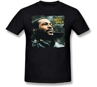 Marvin Gaye Whats Going On T-Shirt Vintage Gift for Men Funny Tee Black S