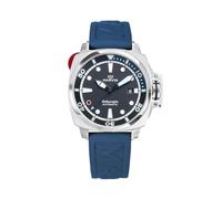 MARVIN Swiss Automatic Movement Dive Watches for Men Casual Men's Watch with Blue Rubber Strap,Sapphire Glass Dial,Luminous Coating,200m Waterproof for Diving or Underwater Sport, Blue02,