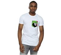 Marvin The Martian Face Faux Pocket T-Shirt Looney Tunes White M