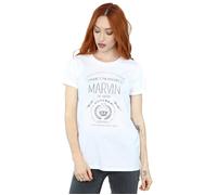 Marvin The Martian Where´s The Kaboom Cotton Boyfriend T-Shirt Looney Tunes White XL