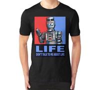 Marvin The Paranoid Android Hitchhikers Guide to The Galaxy Men's T-Shirt S-3XL 2018 Short Sleeve PlSize Black XL