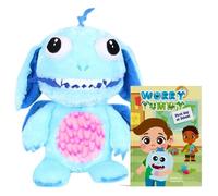 Marvin Worry Yummy 15" & Book Furry Planet Toys Blue Large