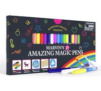 Marvin's Magic - Original x 25 Amazing Magic Marker Pens - Colour Changing Pen Art - Create 3D Lettering or Write Secret Messages - Includes 25 Magic Marker Pens