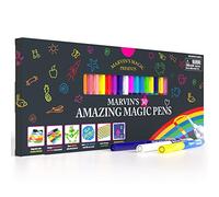Marvin's Magic 30 Amazing Magic Pens for Kids - Colour Changing Felt Tip Markers with Erasable Tips - Mess Free Arts and Crafts Kit - 3D Lettering and Secret Messages - Drawing Set Ages 5+