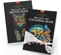 Marvin's Magic Colouring Book & Sketch Pad Bundle - Animal Pages for Kids