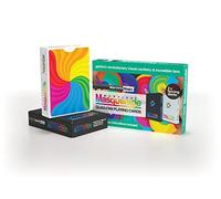 Marvin's Magic - Masquerade Cards - Theatrical Colourful Playing Cards - Kids Games Gift Set - 8 Fans - 2 Quad-Fan Decks - Day & Night