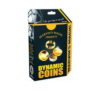 Marvin's Magic The Dynamic Coins Amazing Trick Set - Coin Magic, Age 8+ | Solid Brass Cylinders & Rings, Appearing, Vanishing & Shrinking Stack, Passes Through Solid Metal, Close-Up Conjuring