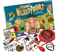 Marvin's Magic Wicked Pranks & Jokes - Complete Pranks Set for Kids, Age 8+ | Fake Poo, Snapping Chewing Gum, Fake Cockroach, Spider Scare, Fake Parking Ticket, Instructions