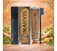 Marvis Ginger Mint Toothpaste 85ml + Marvis Black Toothbrush Duo Set