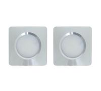 MARVIX 2 x LED 12V 24V Dimmable Spot Lights Chrome Recessed Downlights Motorhome Caravan Boat Warm White 3000k
