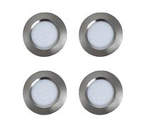 MARVIX 4 x LED 12V 24V Spot Lights Touch Switch Control Dimmable Caravan Motorhome Boat Campervan Recessed Downlights Warm White 3000k Lighting