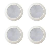 Marvix 4 x LED 12V 24V Spot Lights White Surface Mounted Downlights Dimmable IP66 Waterproof Caravan, Motorhome, Campervan, Boat Lighting