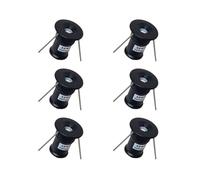 MARVIX 6 x LED 12V Mini Spot Lights Black 0.5W IP65 Waterproof Warm White Light 3000k for Caravan, Campervan, Motorhome or Boat Downlights Lighting