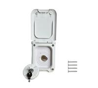 Marvix Fresh Water Tank Inlet Gravity Filler Hatch & Locking Cap With White Magnetic Lid For Motorhome Campervan Horsebox Caravan