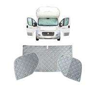 Marvix Internal Cab Screen Thermal Blinds Premium 9 Layer Window Cover For Ford Transit 2015-2026 Motorhome Campervan Silver Insulation Windscreen Shades