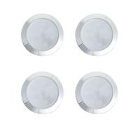 Marvix LED 12V 24V Spot Lights Chrome Surface Mounted Downlights Dimmable IP66 Pack of 4 For Motorhome, Campervan, Caravan or Boat Lighting