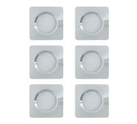 Marvix LED 12V 24V Spot Lights Pack of 6 Dimmable 3.5W Square Downlights Cool White 6000k Motorhome Caravan Boat Lighting