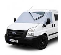 Marvix Motorhome External Thermal Cab Screen For a Ford Transit 2006-2014 Windscreen Cover Campervan Insulation Silver Blackout Blind
