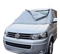 MARVIX VW T5 T6 Thermal Cover External Windscreen Silver Blinds Premium Multi- layered Material Van Black Out Cab Screen Transporter Campervan