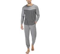 Marvmys Men's Pyjamas Sets Men's Lounge Pants Men's Loungewear Set With Adjustable Drawstrings And Pocket Breathable & Comfortable Pajamas For Man Nightwear Loungewear C-Dark Grey XXL