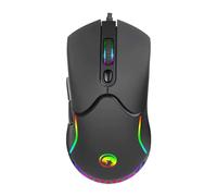 Marvo M359 800-3200 DPI Wired Gaming Mouse with RGB Lighting, Black
