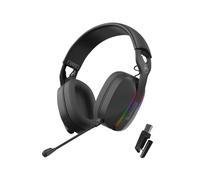 Marvo Scorpion HG9086W Gaming Headphones Tri-Mode Connection 2.4GHz Wireless BT 5.3 or Wired Stereo Sound RGB - PC Android MAC OS iOS PS4 PS5 and Switch Compatible 40mm Audio Drivers Omnidirectional Mic