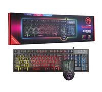 Marvo Scorpion KM409 7 Colour LED USB Gaming Keyboard & Mouse Set