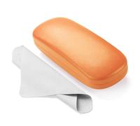 Marvolia Glasses Case Hard Shell - PU Leather Eyeglass Cases Eyeglasses Case for Sunglasses Eye Glasses Cases, Orange, Standard