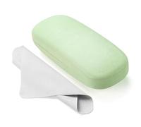 Marvolia Glasses Case Hard Shell - PU Leather Eyeglass Cases Eyeglasses Case for Sunglasses Eye Glasses Cases, Green, Standard