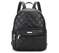 Marvolia Mini Backpack for Women - Vegan Leather Small Backpack Fashion Backpack Purse for Travel Work Shopping, Black, S, Modern
