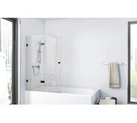 MARWELL BWF211 Gallery Folding Bath Screen Matt Black