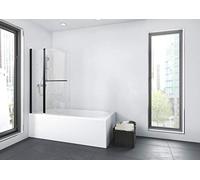 MARWELL BWF285 Factory Folding Bath Screen Matt Black