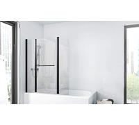 MARWELL BWF385 Factory Folding Bath Screen Matt Black