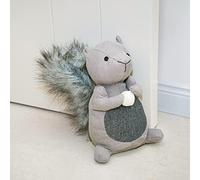 Marwood Cute Door Stopper Decorative Door Stops for Home and Office, Squirrel Weighted Interior Doorstop Fabric Stuffed Animal Door Stopper Floor Decorative