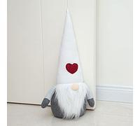 Marwood Cute Door Stopper Decorative Door Stops for Home and Office, Stuffed Fabric Christmas Door Stopper Weighted Interior Doorstop Floor Decorative - Santa Claus with White Cap 48cm