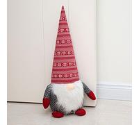 Marwood Cute Door Stopper Decorative Door Stops for Home and Office, Stuffed Fabric Christmas Door Stopper Weighted Interior Doorstop Floor Decorative - Santa Claus with Snow Cap 48cm