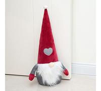 Marwood Cute Door Stopper Decorative Door Stops for Home and Office, Stuffed Fabric Christmas Door Stopper Weighted Interior Doorstop Floor Decorative - Santa Claus with Red Cap 48cm