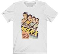 Marx Brothers Bros Duck Soup Groucho Harpo Chico Artists Actors Cinema Mens T Shirt Size XL White