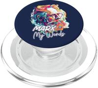 Marx My Words Funny Philosophy Lover Quote Philosopher PopSockets PopGrip for MagSafe