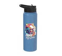 Marx My Words Funny Philosophy Lover Quote Philosopher Stainless Steel Insulated Water Bottle