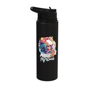 Marx My Words Funny Philosophy Lover Quote Philosopher Stainless Steel Insulated Water Bottle